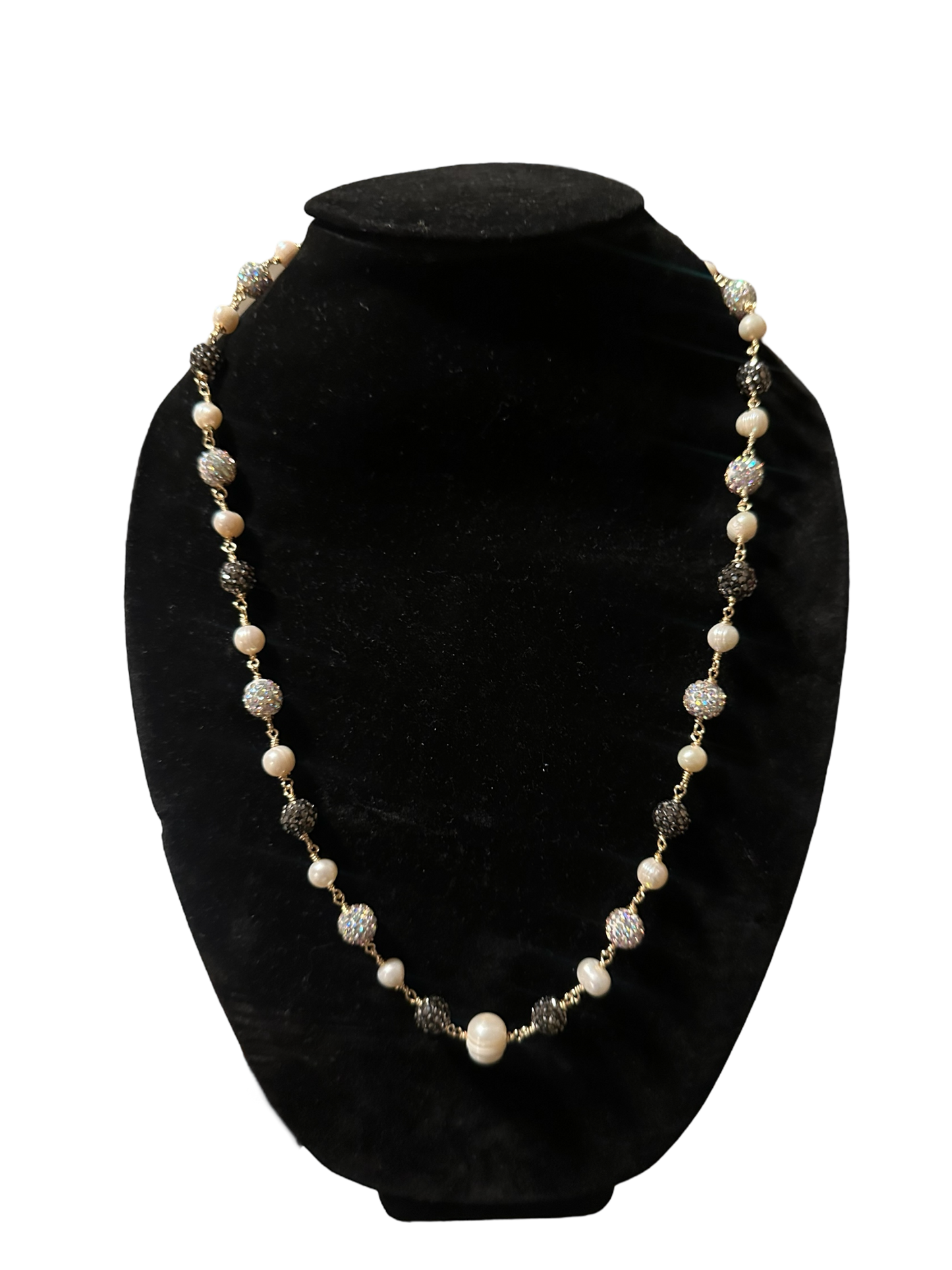 Real fresh water pearls b&w polly