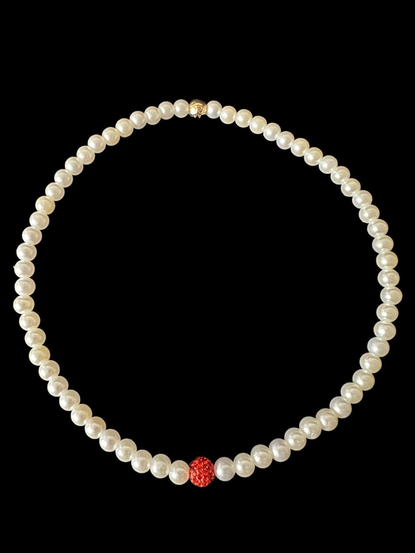 Orange Classy Pearls Polly