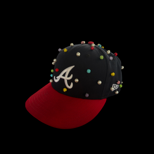 Atlanta Braves hand sewn Hat ￼